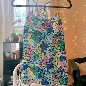 Spaghetti Strap Floral Tank
